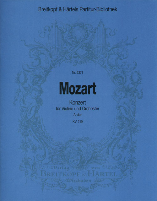 Konzert A-Dur KV219 fr Violine und Orchester Partitur