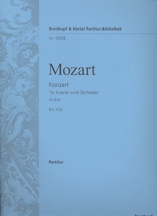 Konzert G-Dur KV453 fr Klavier und Orchester Partitur