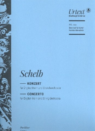 Konzert fr Englischhorn und Streichorchester Partitur