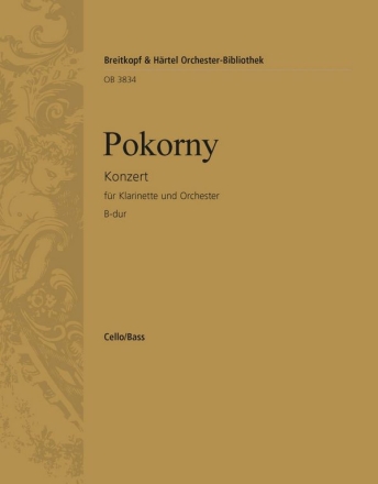 Konzert B-Dur fr Klarinette und Orchester Violoncello / Kontrabass