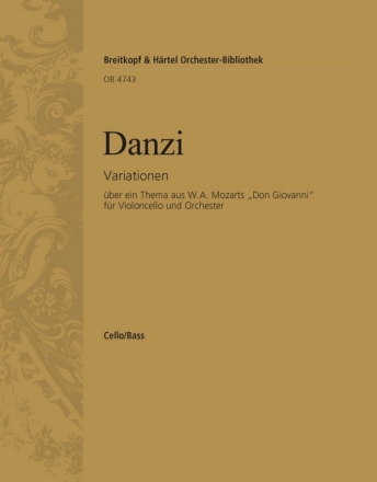 Variationen ber ein Thema aus 'Don Giovanni' von Mozart fr Violoncello und Orchester Violoncello / Kontrabass