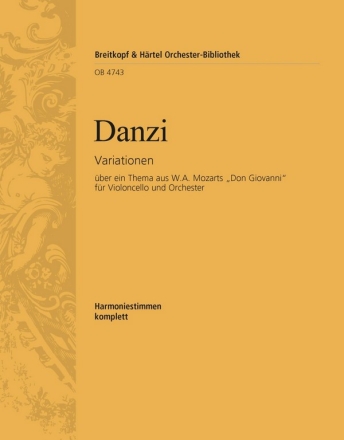 Variationen ber ein Thema aus 'Don Giovanni' von Mozart fr Violoncello und Orchester Harmonie