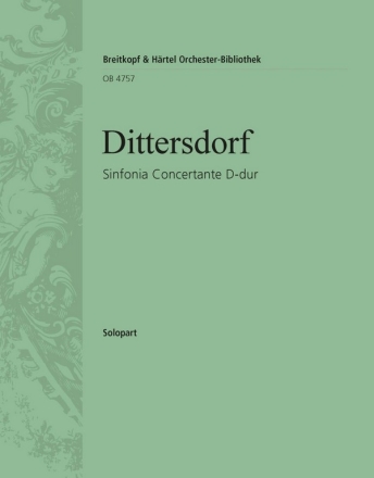 Sinfonia Concertante D-dur fr Orchester Solo - Violine 1