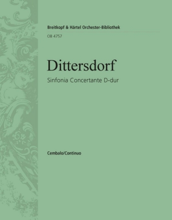 Sinfonia Concertante D-dur fr Orchester Klavier / Cembalo