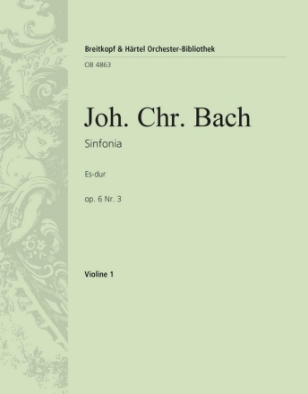 Sinfonia in Es op.6,3 fr Orchester Violine