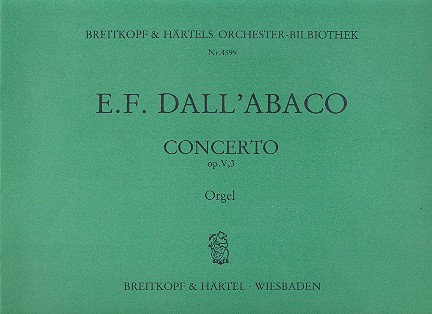 Konzert e-Moll op.5,3 fr 2 Flten, Streicher und Bc Orgel