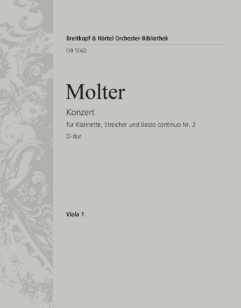 Klarinettenkonzert Nr. 2 D-dur fr Klarinette und Streicher Viola