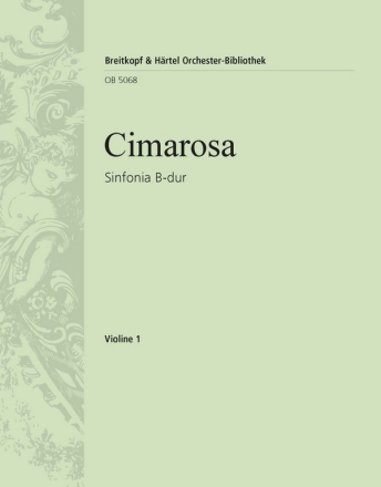 Sinfonia B-dur fr Orchester Violine 1