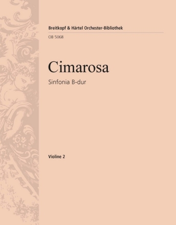 Sinfonia B-dur fr Orchester Violine 2