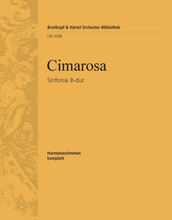 Sinfonia B-dur fr Orchester Harmonie