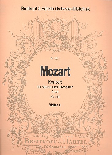 Konzert A-Dur KV219 fr Violine und Orchester Violine 2