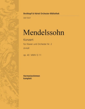 Konzert d-Moll Nr.2 op.40 fr Klavier und Orchester Harmonie
