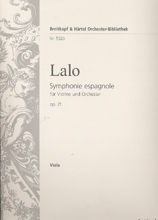 Symphonie espagnole op.21 fr Orchester Viola