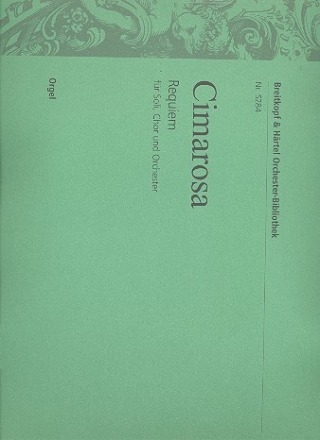Requiem g-Moll fr Soli, Chor und Orchester Orgel