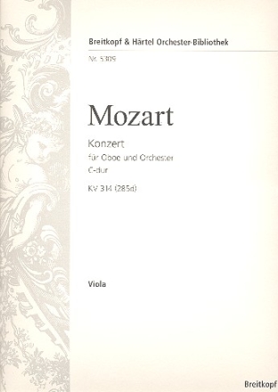 Konzert C-Dur KV314 (KV285d) fr Oboe und Orchester Viola