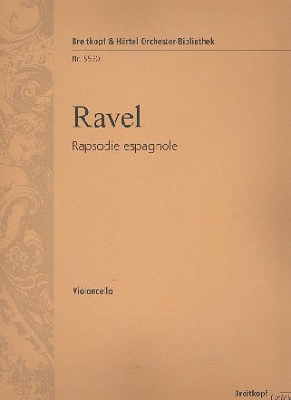 Rapsodie espagnole fr Orchester Violoncello
