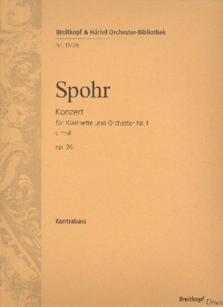 Konzert c-Moll Nr.1 op.26 fr Klarinette und Orchester Kontrabass