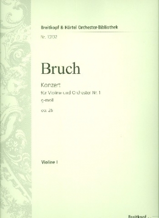 Konzert g-Moll Nr.1 op.26 fr Violine und Orchester Violine 1