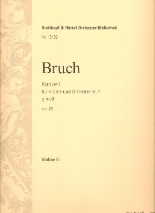 Konzert g-Moll Nr.1 op.26 fr Violine und Orchester Violine 2