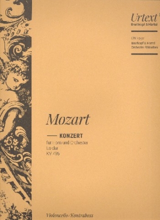 Konzert Es-Dur Nr.4 KV495 fr Horn und Orchester Violoncello / Kontrabass