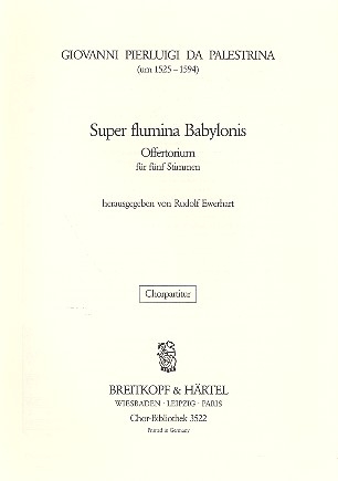 Super flumina Babylonis fr gem Chor a cappella Partitur