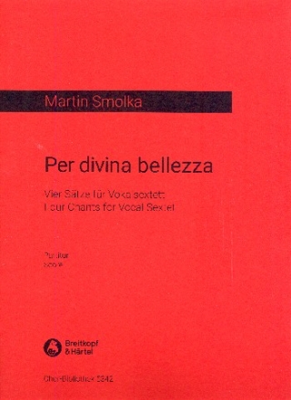 Per divina bellezza fr 6 Stimmen a cappella Partitur