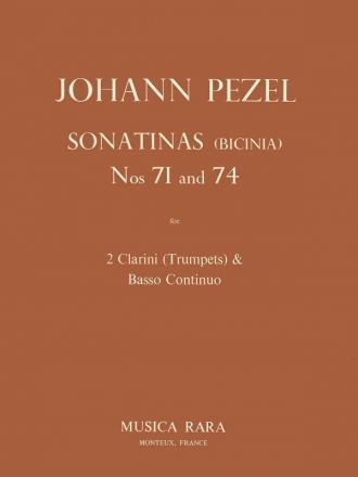 Sonatinen Nr.71 und 74 fr 2 Trompeten und Bc