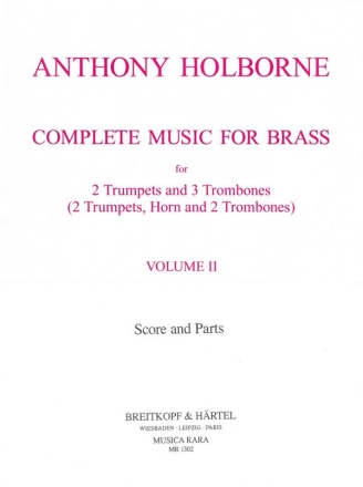Complete Music for Brass Vol.2 for 2 trumpets and 4 trombones Partitur und Stimmen