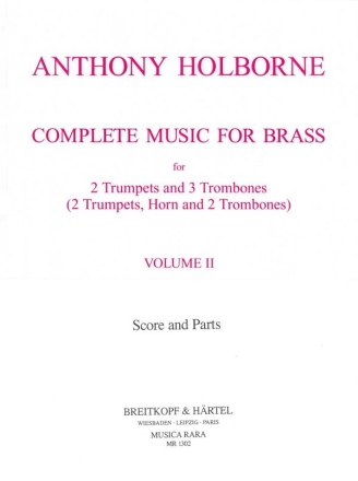 Complete Music for Brass Vol.2 for 2 trumpets and 4 trombones Partitur und Stimmen