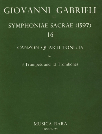 Sacrae Symphoniae (1597) Nr.16 fr 3 Trompeten und 12 Posaunen