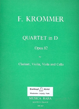 Quartett D-Dur op.82 fr Klarinette und Streichtrio Stimmen