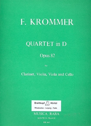 Quartett D-Dur op.82 fr Klarinette und Streichtrio Stimmen