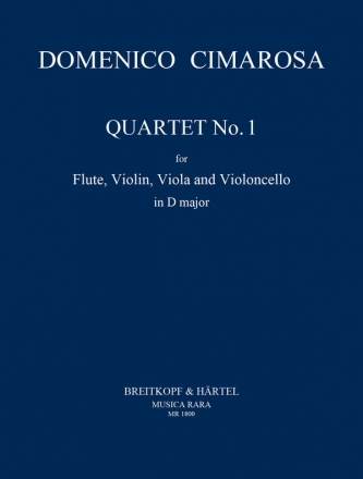 Quartett D-Dur Nr.1 fr Flte, Violine, Viola und Violoncello Stimmen