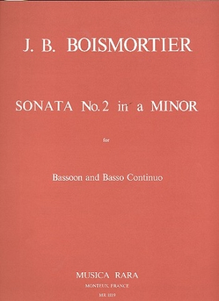 Sonate a-Moll Nr.2 fr Fagott und Bc