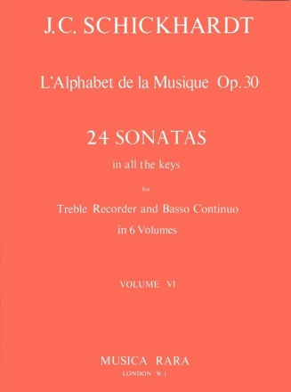 L'Alphabet:Sonaten op.30/21-24 fr Altblockflte und Bc