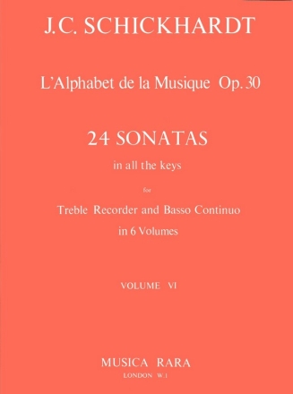 L'Alphabet:Sonaten op.30/21-24 fr Altblockflte und Bc