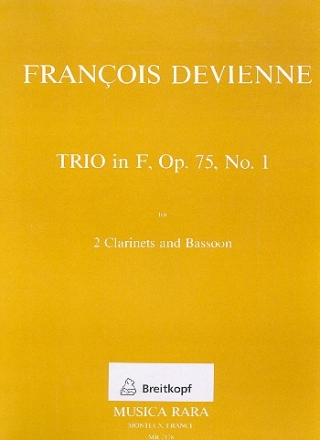 Trio F-Dur op.75,1 for 2 clarinets and bassoon parts