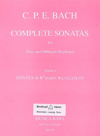 Sonata in Bb major Wq161,2 for flute and keyboard