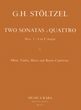 Zwei Sonaten a 4 in F Nr. 3/4 fr Oboe, Violine, Horn und Bc
