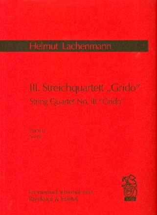 Streichquartett Nr.3 fr 2 Violinen, Viola und Violoncello Partitur