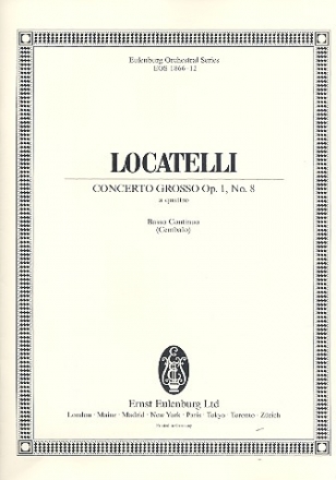 Concerto grosso f-Moll op.1,8 fr 2 Violinen, Viola, Violoncello und Streichorchester Basso continuo (Cembalo)