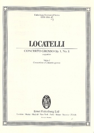Concerto grosso f-Moll op.1,8 fr 2 Violinen, Viola, Violoncello und Streichorchester Viola 1