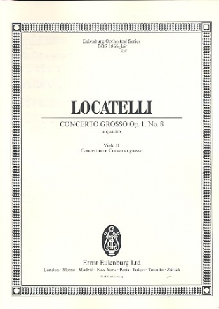 Concerto grosso f-Moll op.1,8 fr 2 Violinen, Viola, Violoncello und Streichorchester Viola 2