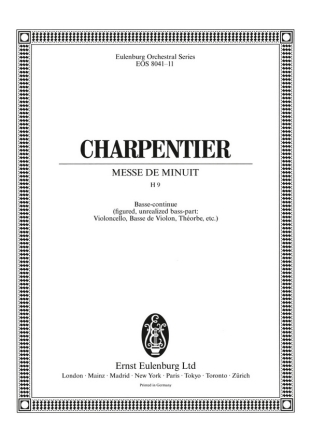 Charpentier, Marc-Antoine, Messe de Minuit H 9 fr gem Chor, Soli, 2 Flten, Streicher und Bc Basso continuo