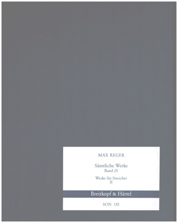 Smtliche Werke Band 25 - Werke fr Streicher Band 2  Partitur (gebunden)