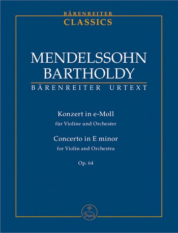 Konzert e-Moll op.64 fr Violine und Orchester Studienpartitur