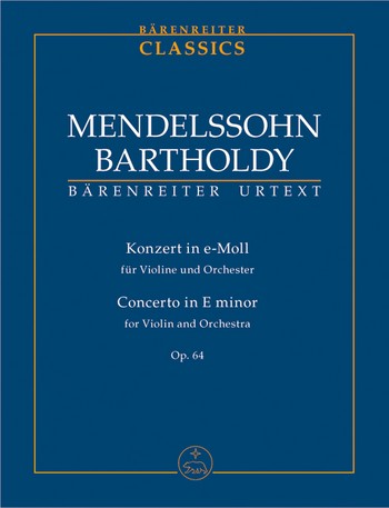 Konzert e-Moll op.64 fr Violine und Orchester Studienpartitur