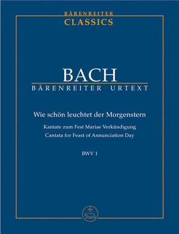 Wie schn leuchtet der Morgenstern Kantate Nr.1 BWV1 Studienpartitur (dt/en)