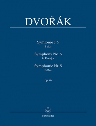 Sinfonie F-Dur Nr.5 op.76 fr Orchester Studienpartitur