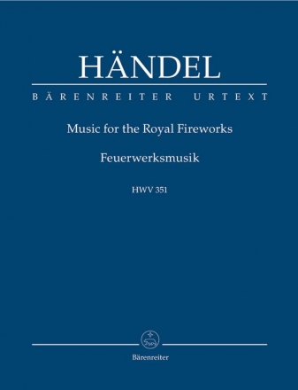 Feuerwerksmusik HWV351 fr Orchester Studienpartitur